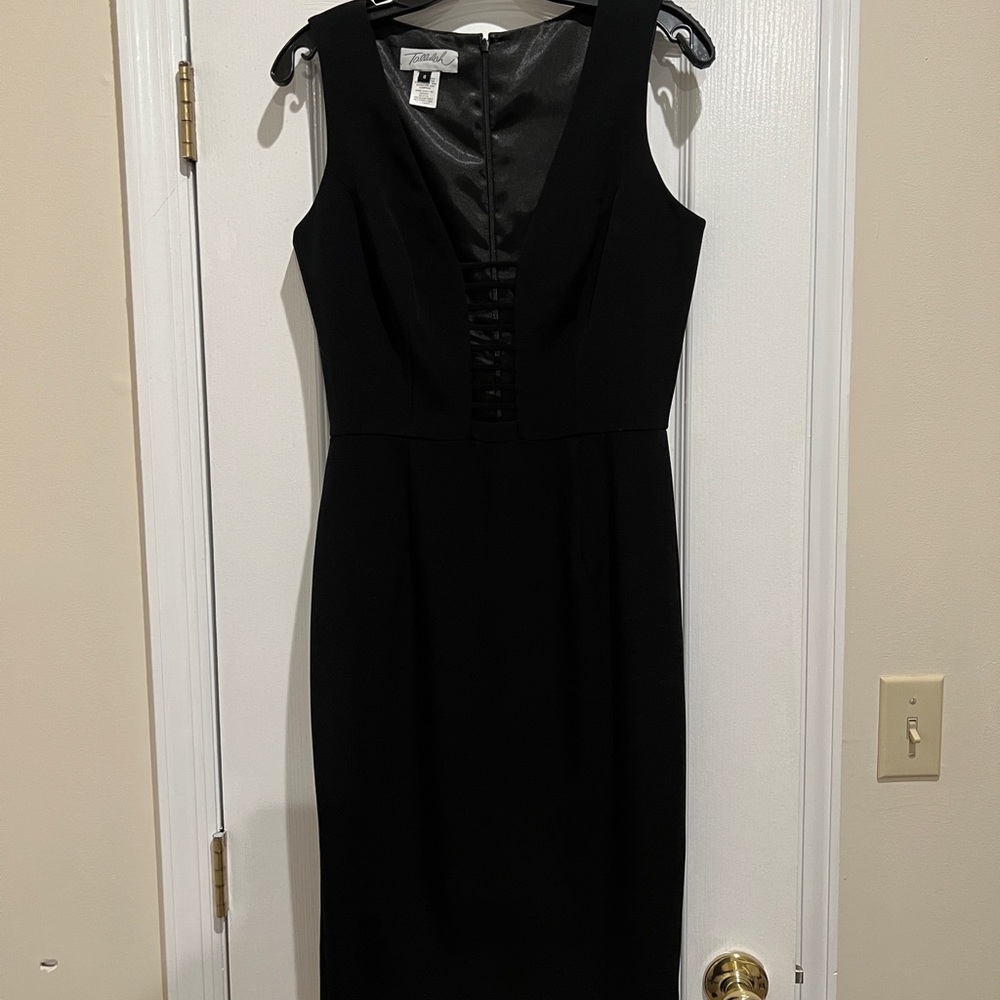Formal black dress with cutouts